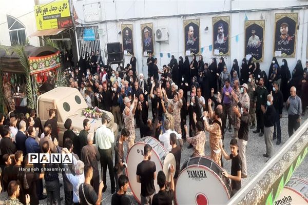مراسم استقبال از شهید مدافع حرم «مصطفی تاش موسی» درشهرستان  عباس آباد