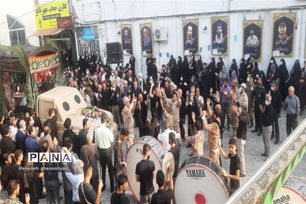 مراسم استقبال از شهید مدافع حرم «مصطفی تاش موسی» درشهرستان  عباس آباد