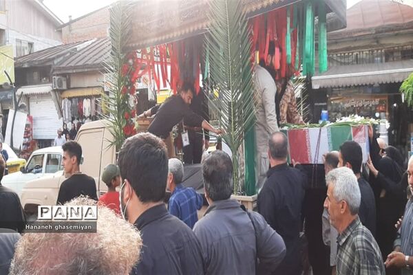 مراسم استقبال از شهید مدافع حرم «مصطفی تاش موسی» درشهرستان  عباس آباد