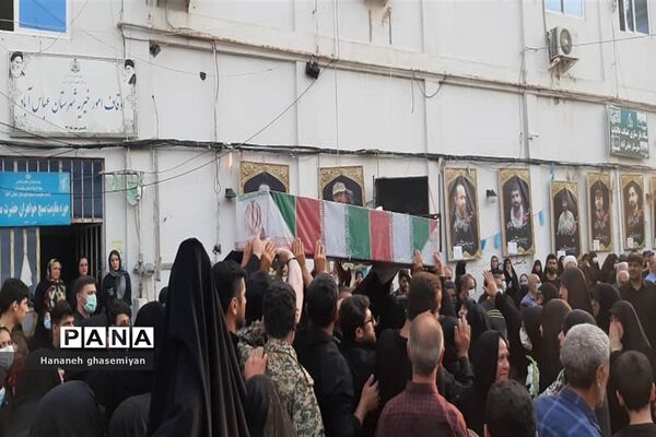 مراسم استقبال از شهید مدافع حرم «مصطفی تاش موسی» درشهرستان  عباس آباد