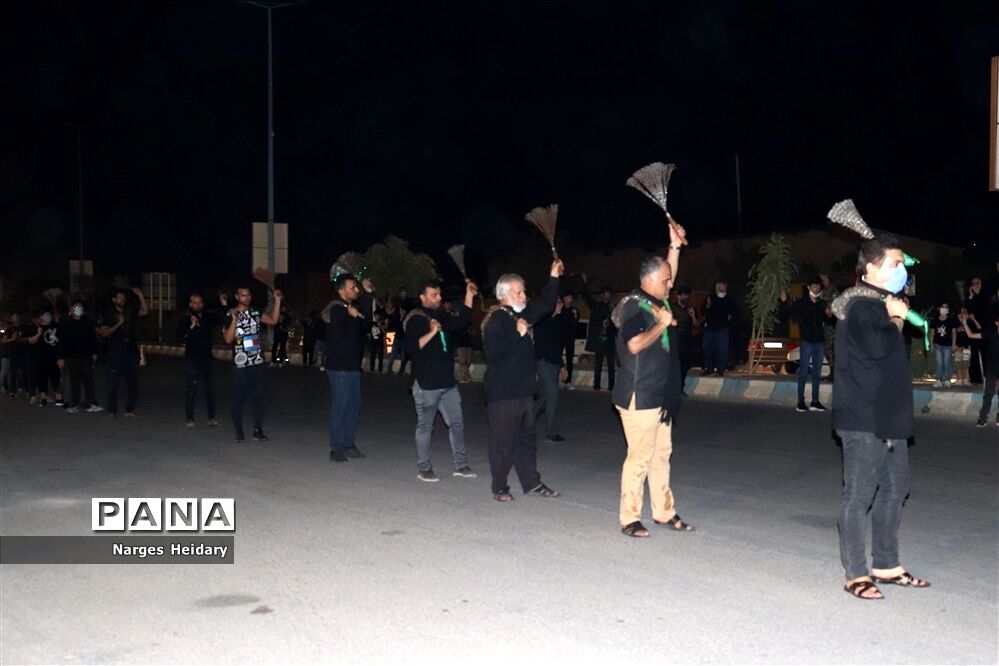 برگزاری مراسم زنجیر زنی و سنج و دمام در شهرستان امیدیه
