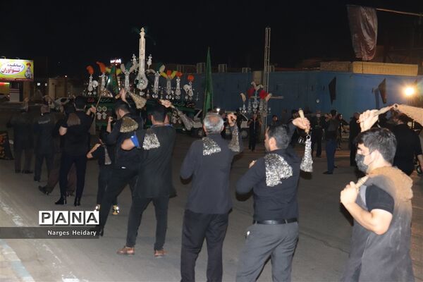برگزاری مراسم زنجیر زنی و سنج و دمام در شهرستان امیدیه