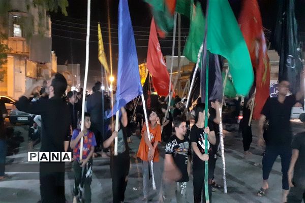 برپایی موکب عزاداری هیات‌های دانش‌آموزی در شادگان