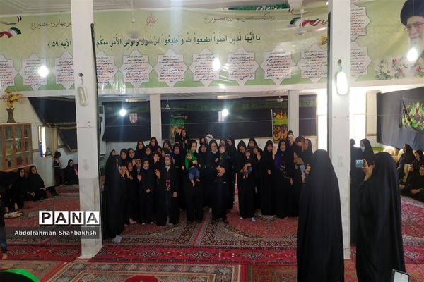 عزاداری دانش آموزان شهر خاش در سوگواره « احلی من العسل»