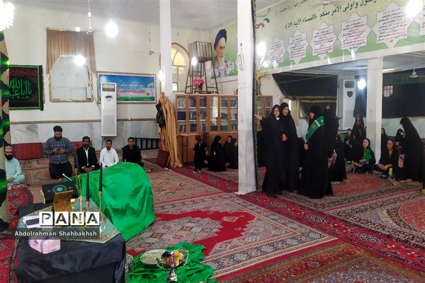 عزاداری دانش آموزان شهر خاش در سوگواره « احلی من العسل»