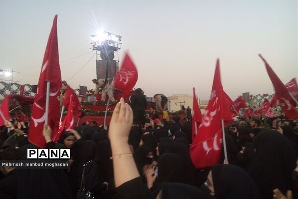 مراسم با شکوه وداع با پیکر مطهر پنج شهید مدافع حرم تازه تفحص شده در تهران