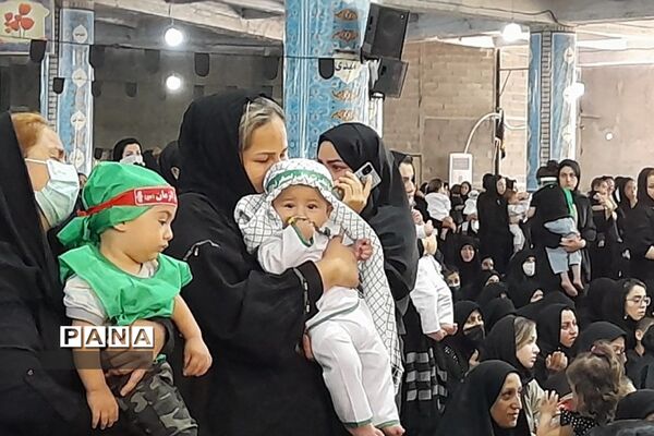 برگزاری مراسم شیرخوارگان حسینی در مصلی بزرگ شهرستان قدس