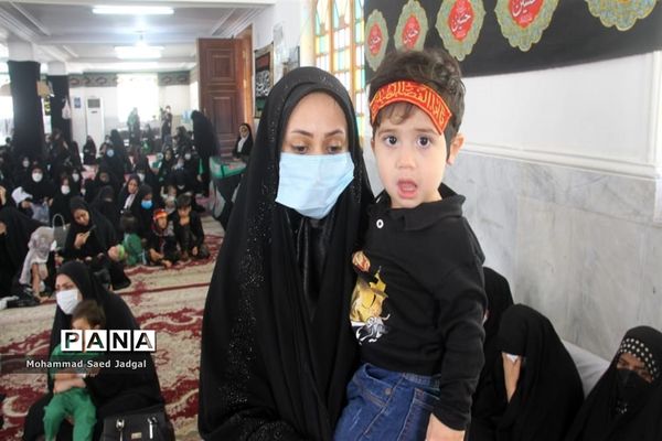 عزاداری مادران چابهاری در سوگ حضرت علی اصغر (ع)