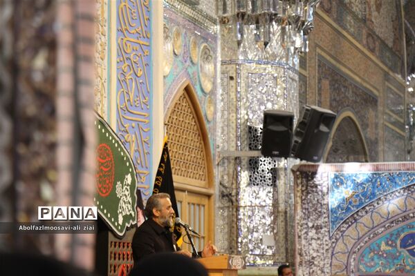 مراسم شیرخوارگان حسینی در حرم مطهر رضوی