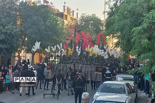 دسته‌روی عزاداران حسینی تا حرم مطهر رضوی