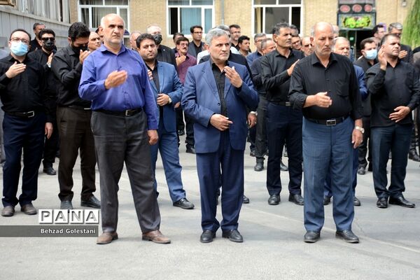 مراسم عزاداری کارکنان آموزش و پرورش آذربایجان غربی در روز هشتم محرم