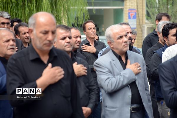 مراسم عزاداری کارکنان آموزش و پرورش آذربایجان غربی در روز هشتم محرم