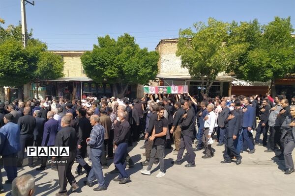 مراسم استقبال از شهید سید عبد الجبار موسوی در شهرستان سمیرم