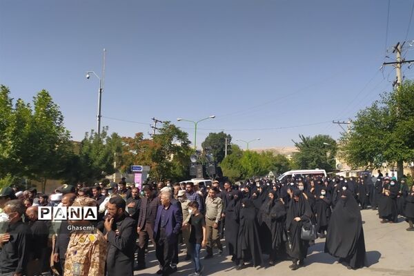 مراسم استقبال از شهید سید عبد الجبار موسوی در شهرستان سمیرم