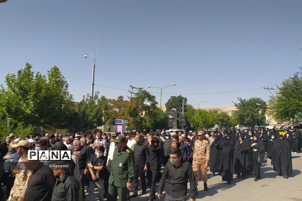 مراسم استقبال از شهید سید عبد الجبار موسوی در شهرستان سمیرم