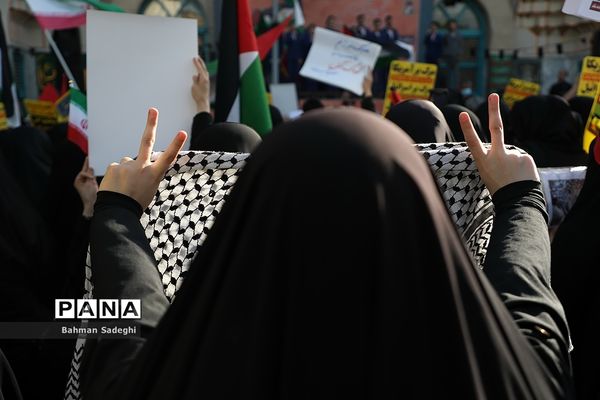 تجمع اعتراضی به جنایت‌های اخیر رژیم صهیونیستی در میدان فلسطین