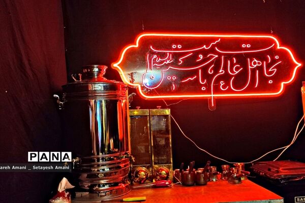 خیابان‌های مشهد در شب تاسوعای حسینی