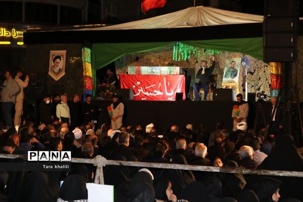 وداع با پیکر مدافع حرم سردار شهید رحیم کابلی در شهرستان بهشهر