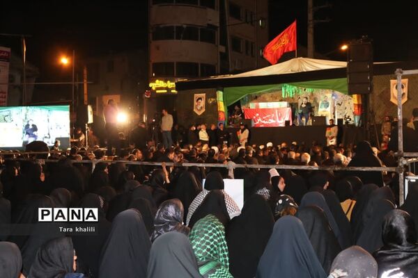 وداع با پیکر مدافع حرم سردار شهید رحیم کابلی در شهرستان بهشهر