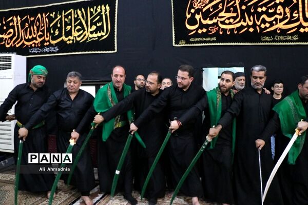 آیین عزاداری «مشق شمشیر» نجفی‌های مقیم قم