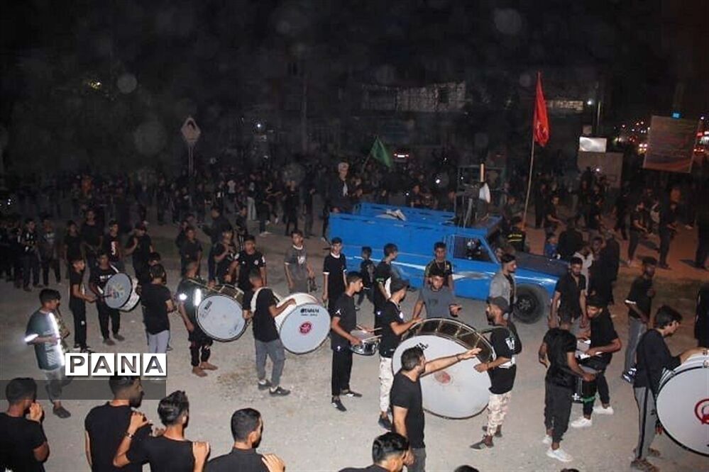 مراسم شب نهم محرم الحرام در میاندورود
