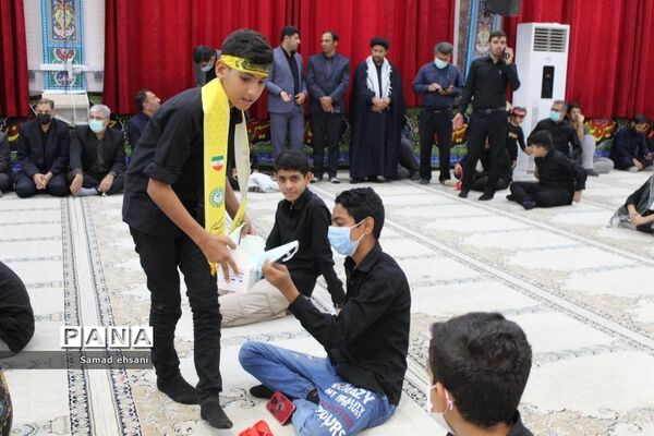 خدمت‌رسانی پیشتازان کهگیلویه و بویراحمد به عزاداران حسینی