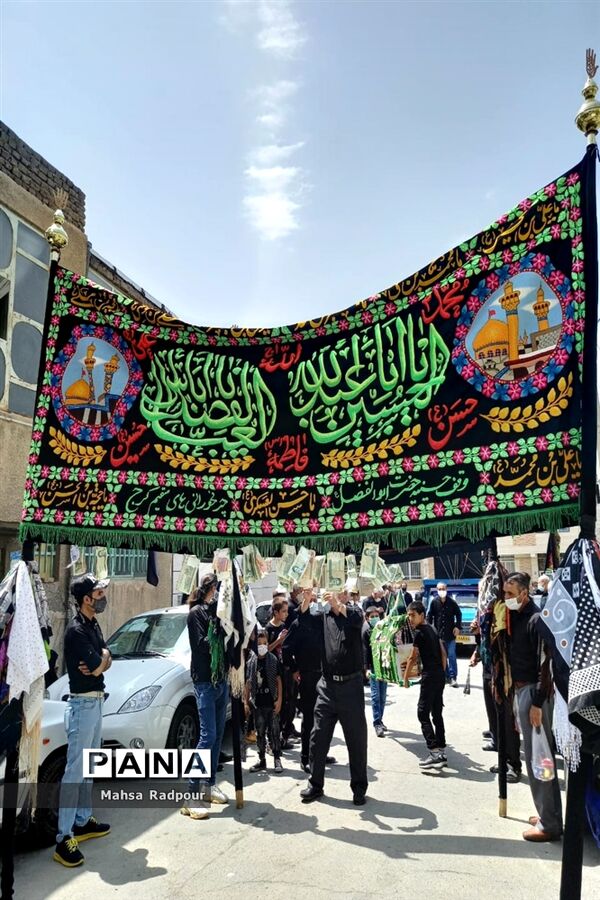 برگزاری مراسم تاسوعای حسینی در روستای چرمخورانی‌ها
