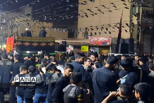 تجمع هیأت کوی انقلاب اهواز همزمان با فرارسیدن تاسوعای حسینی