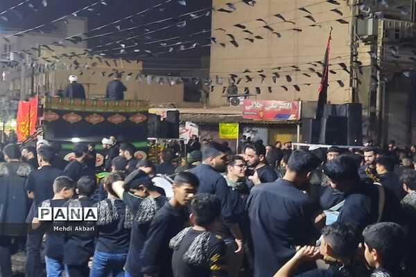 تجمع هیأت کوی انقلاب اهواز همزمان با فرارسیدن تاسوعای حسینی