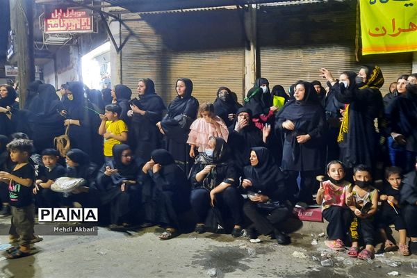 تجمع هیأت کوی انقلاب اهواز همزمان با فرارسیدن تاسوعای حسینی