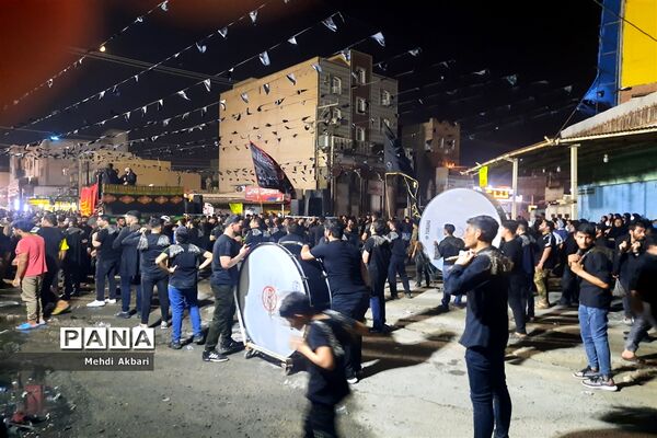 تجمع هیأت کوی انقلاب اهواز همزمان با فرارسیدن تاسوعای حسینی