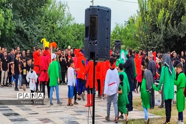 مراسم تعزیه خوانی در روستا  پلنگ آزاد میاندورود