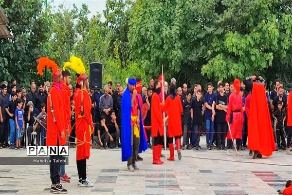 مراسم تعزیه خوانی در روستا  پلنگ آزاد میاندورود