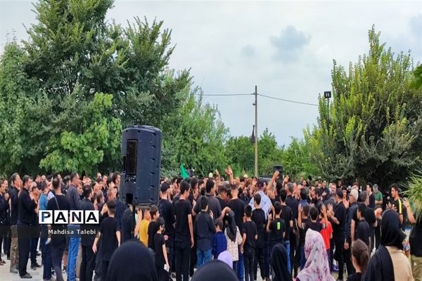 مراسم تعزیه خوانی در روستا  پلنگ آزاد میاندورود