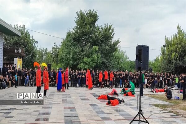 مراسم تعزیه خوانی در روستا  پلنگ آزاد میاندورود