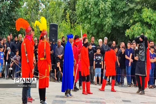 مراسم تعزیه خوانی در روستا  پلنگ آزاد میاندورود