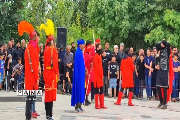 مراسم تعزیه خوانی در روستا  پلنگ آزاد میاندورود