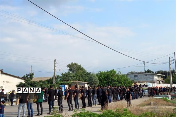 مراسم عزاداری روز تاسوعا در روستای حلمسر میاندورود