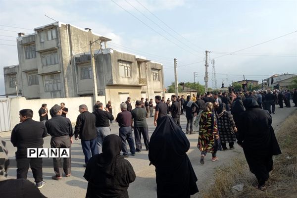 مراسم عزاداری روز تاسوعا در روستای حلمسر میاندورود