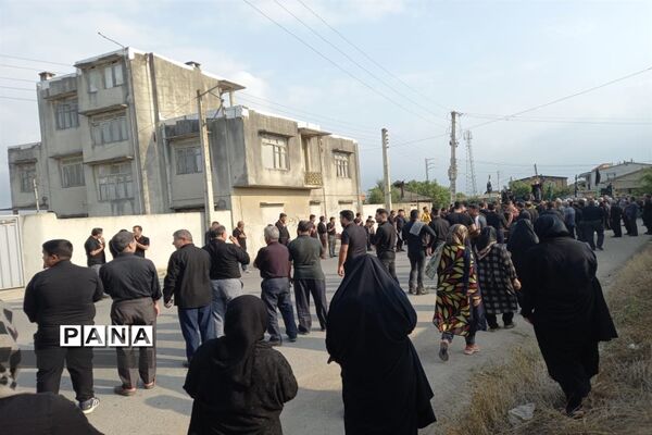 مراسم عزاداری روز تاسوعا در روستای حلمسر میاندورود