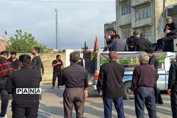 مراسم عزاداری روز تاسوعا در روستای حلمسر میاندورود