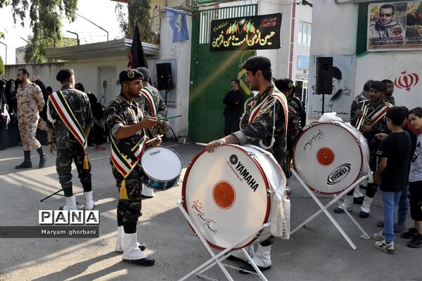 خاکسپاری پیکر مطهر شهید محمد امین کریمیان در بهنمیر
