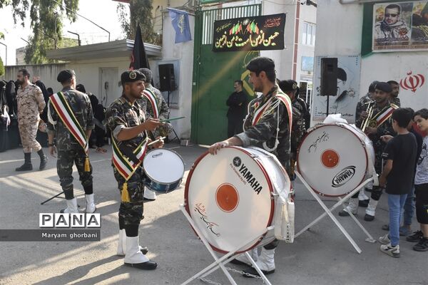 خاکسپاری پیکر مطهر شهید محمد امین کریمیان در بهنمیر