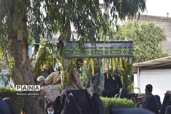 خاکسپاری پیکر مطهر شهید محمد امین کریمیان در بهنمیر