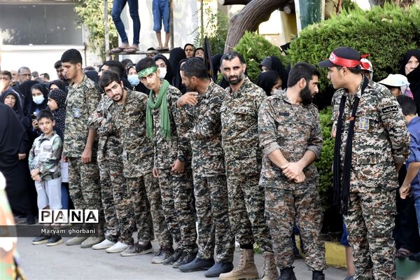 خاکسپاری پیکر مطهر شهید محمد امین کریمیان در بهنمیر