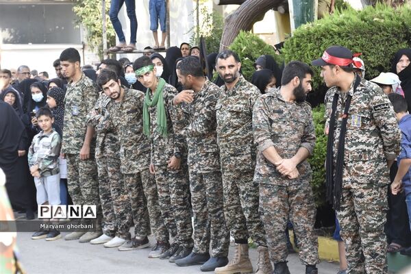 خاکسپاری پیکر مطهر شهید محمد امین کریمیان در بهنمیر