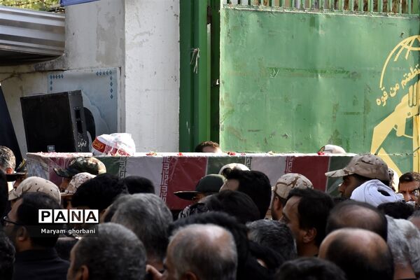 خاکسپاری پیکر مطهر شهید محمد امین کریمیان در بهنمیر
