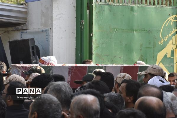 خاکسپاری پیکر مطهر شهید محمد امین کریمیان در بهنمیر