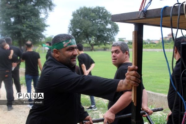 مراسم تاسوعای حسینی در بادله میاندورود