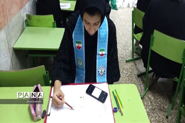 برگزاری ایستگاه و نمایشگاه نقاشی محرم در شادگان